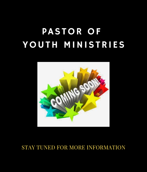 Pastor Of Youth Ministries